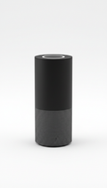 Obsidian smart speaker with matte finish